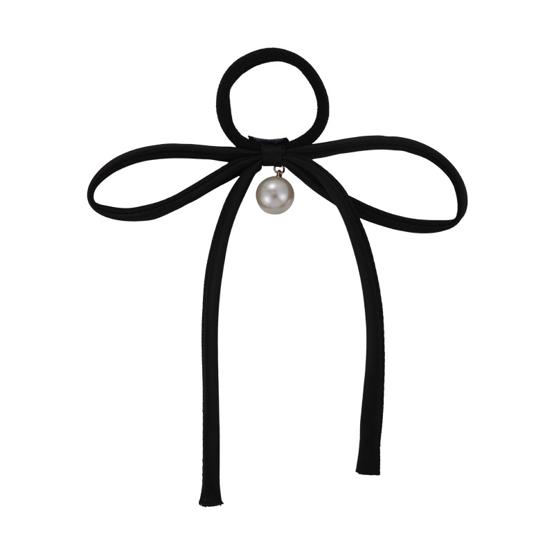 리본과 펄 헤어 타이