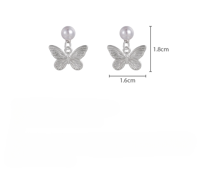 Anting Mutiara Kupu-Kupu