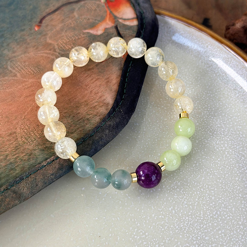 سوار خرز بأحجار ملونة