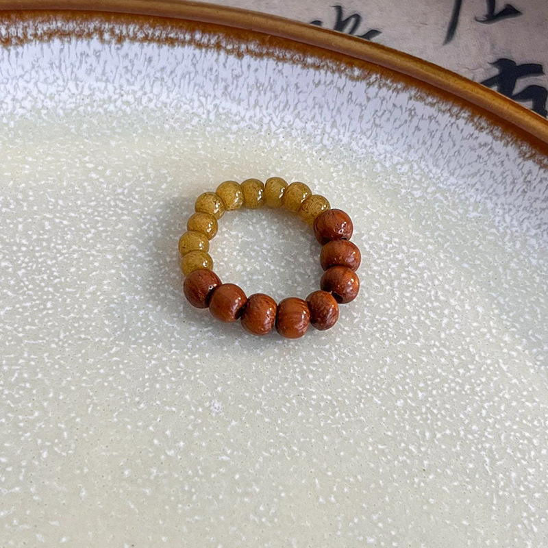 Wood Bead Ring