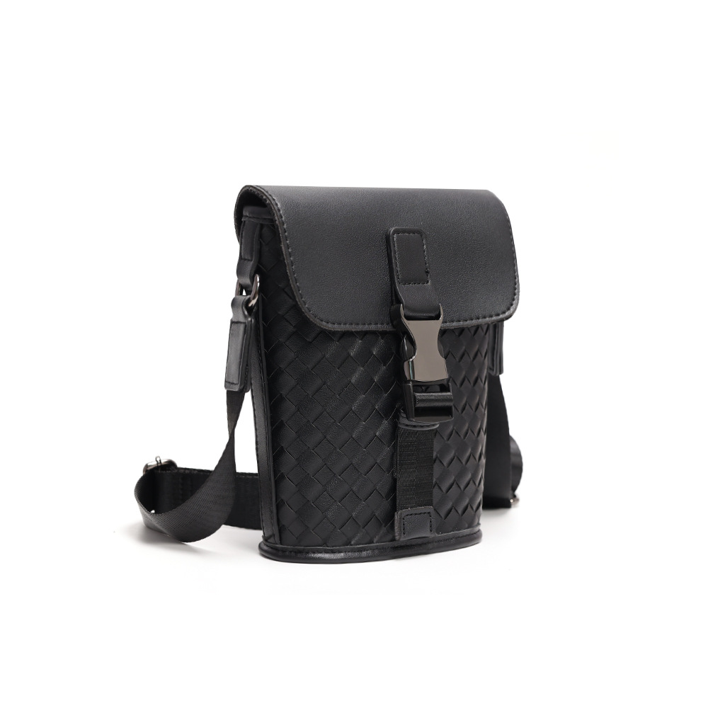 Bolso Bandolera de Cubo Tejido para Hombre