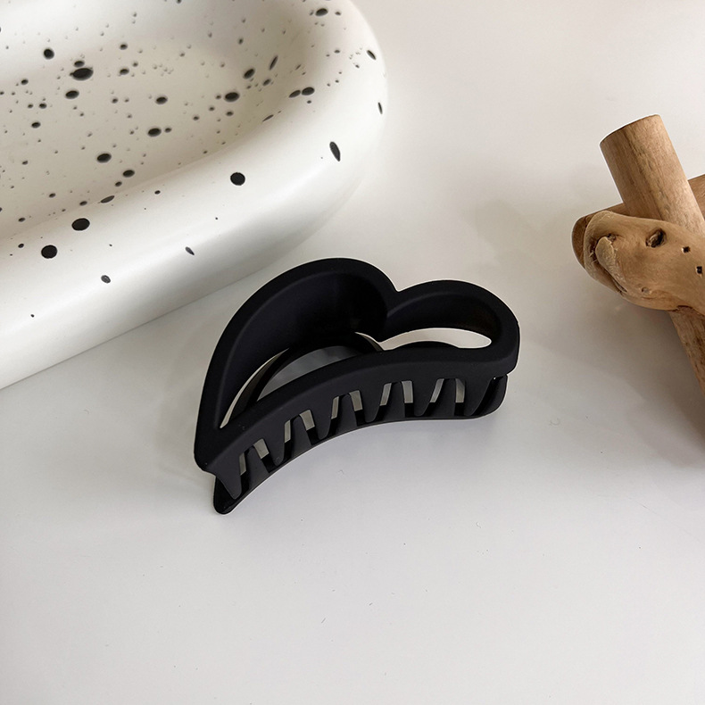 Agrafă Mare pentru Păr Negru Mat