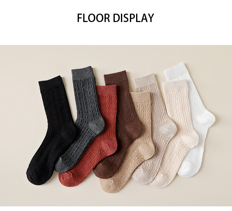 Pletené ponožky do půlky lýtka