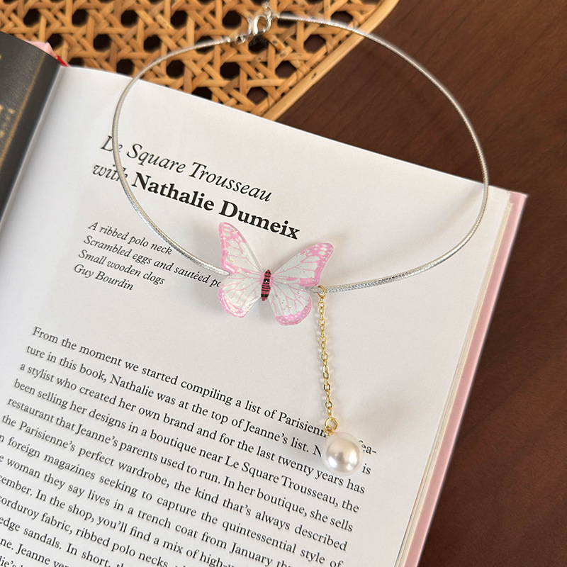 Colar Borboleta Arco-íris