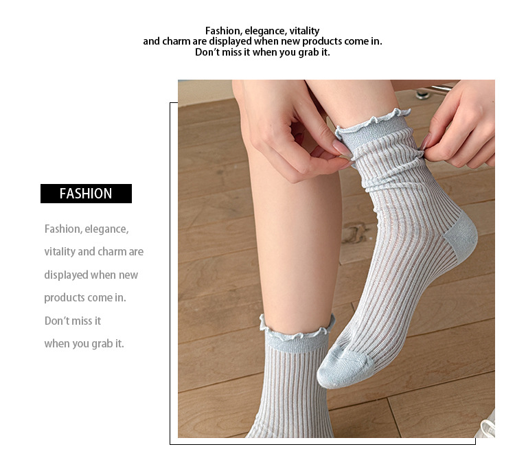 Meias Slouch com Babados