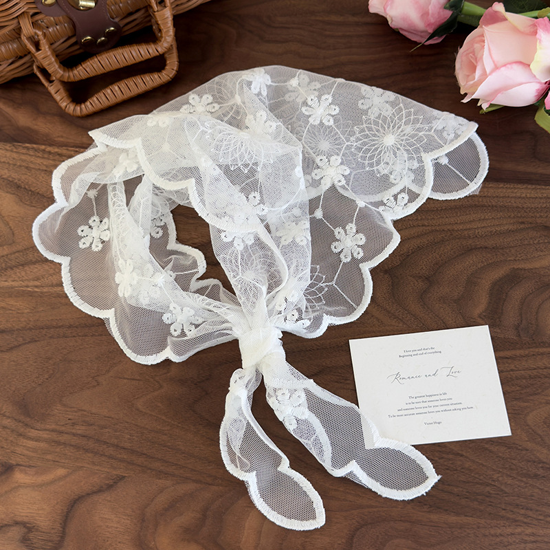 Lace Floral Headscarf