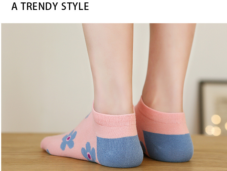 Dámské Bavlněné Kotníkové Ponožky