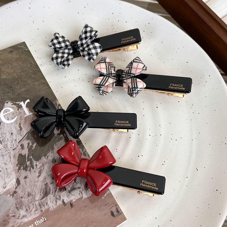 Pinza para Cabello de Acetato con Lazo Vintage