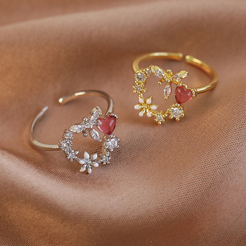 Floral Adjustable Ring