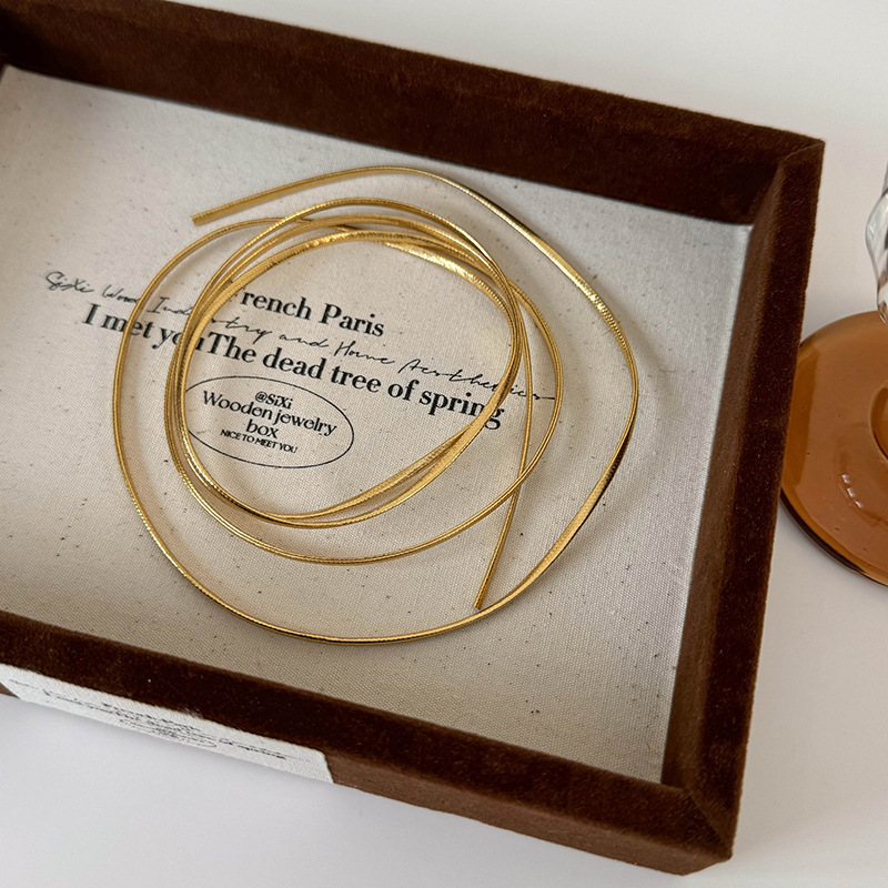 Läder Hårsnodd med Rosett