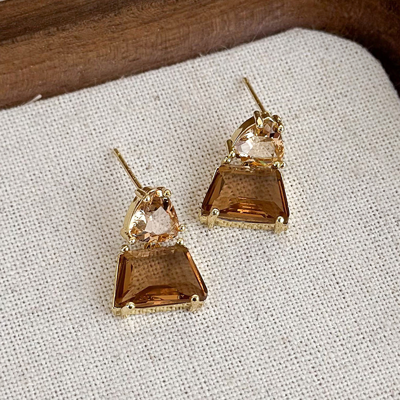 빈티지 미니멀리스트 기하학 드롭 귀걸이