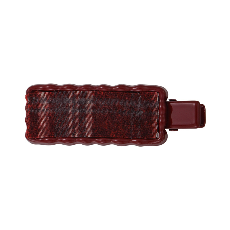 Agrafă de Păr Metalică cu Carouri