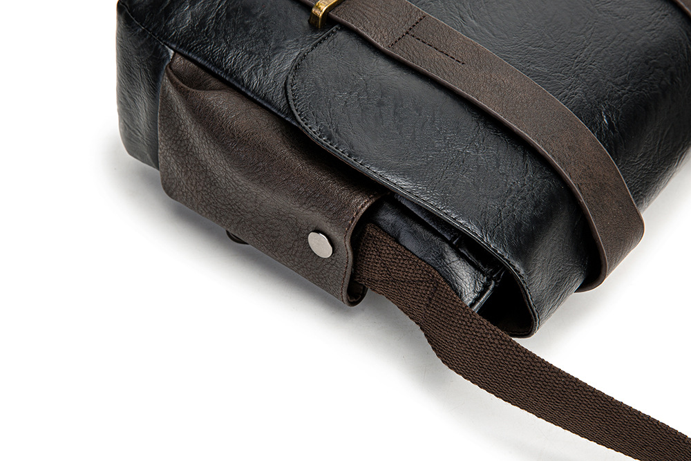 Borsa a tracolla in pelle PU per uomo