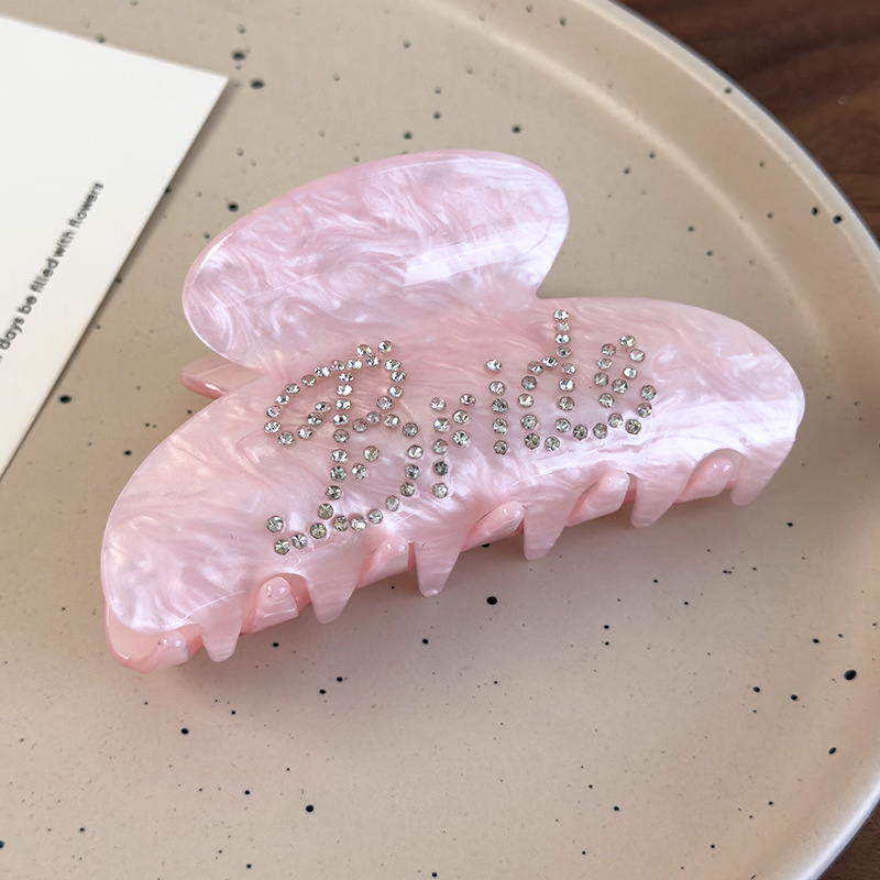 Agrafă de Păr cu Litere Engleze Strălucitoare