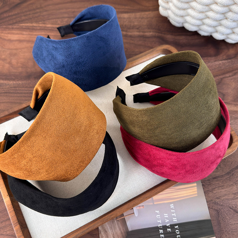 Cinta Ancha para el Cabello de Piel Sintética