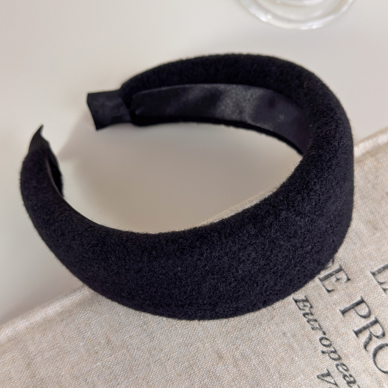 Cinta para el Cabello Negra de Punto