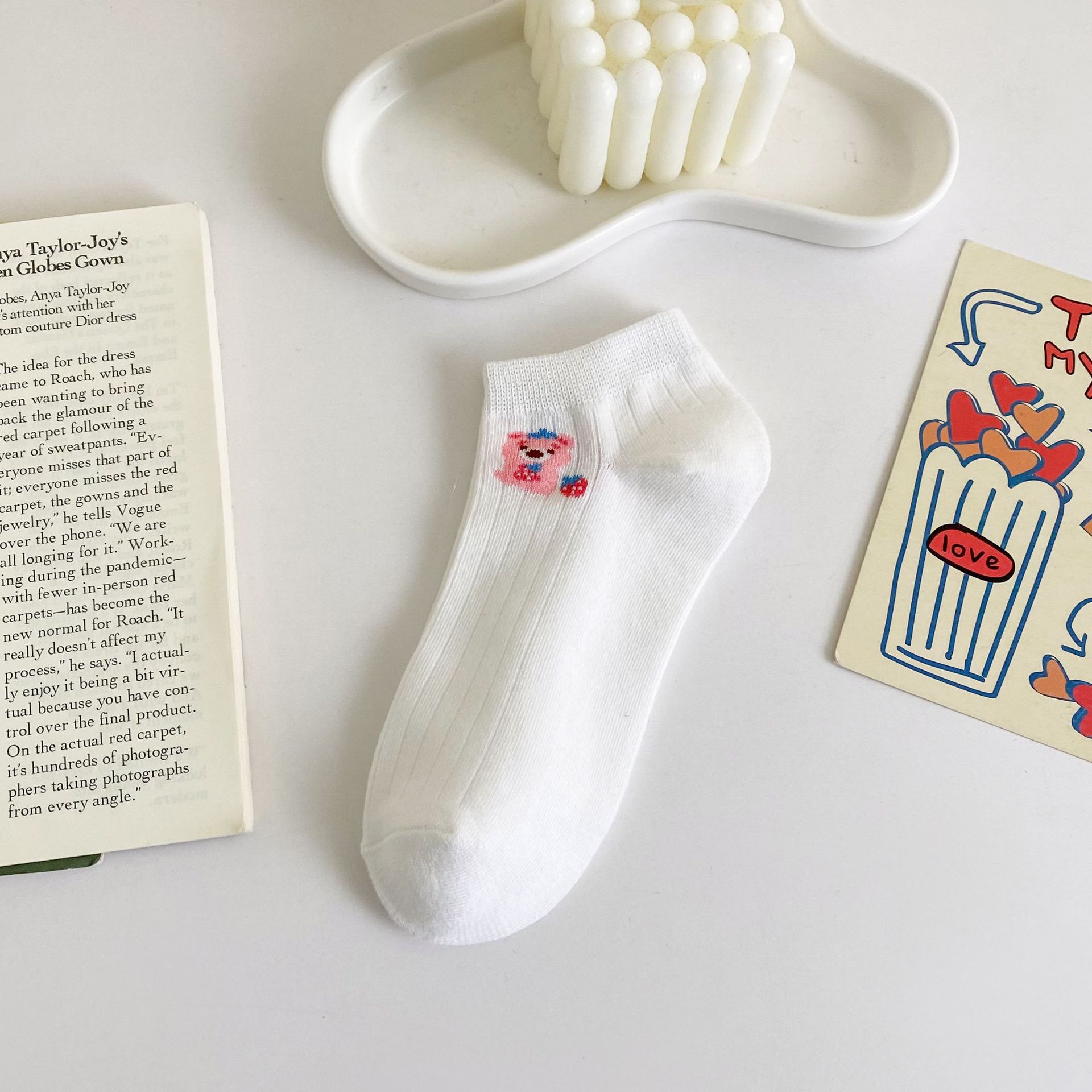 Жіночі бавовняні носки-невидимки