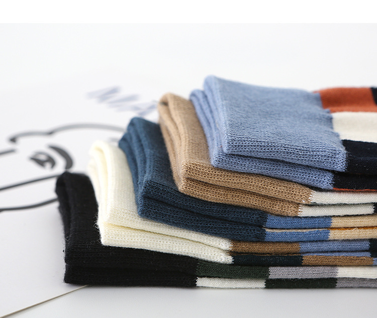 Pánské Casual Podkolenky s Kostkovaným Vzorem