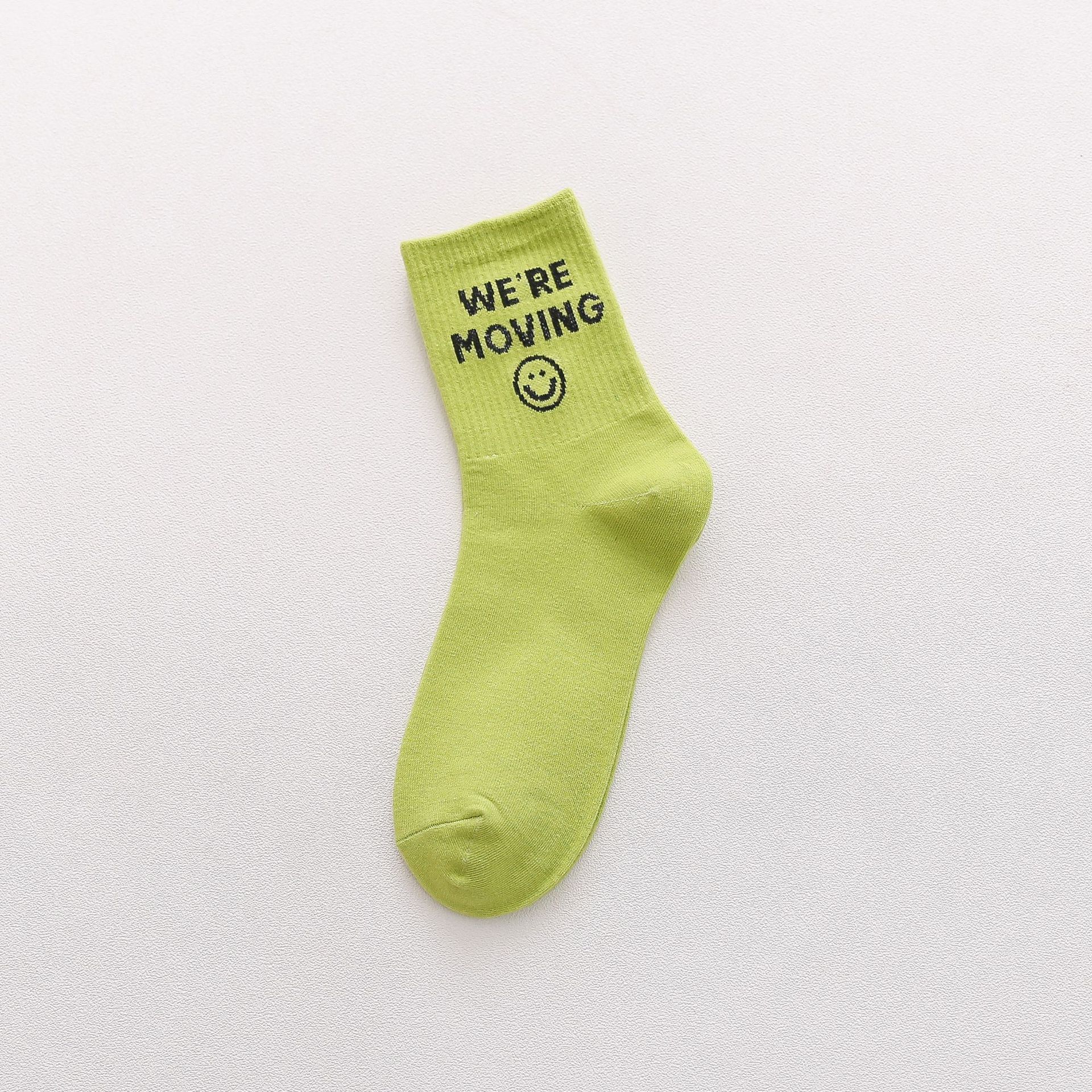 Meias Mid-Calf Carinhas Sorridentes