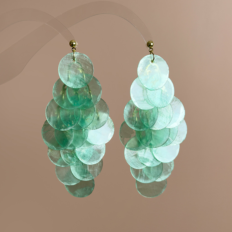 조개 술 귀걸이