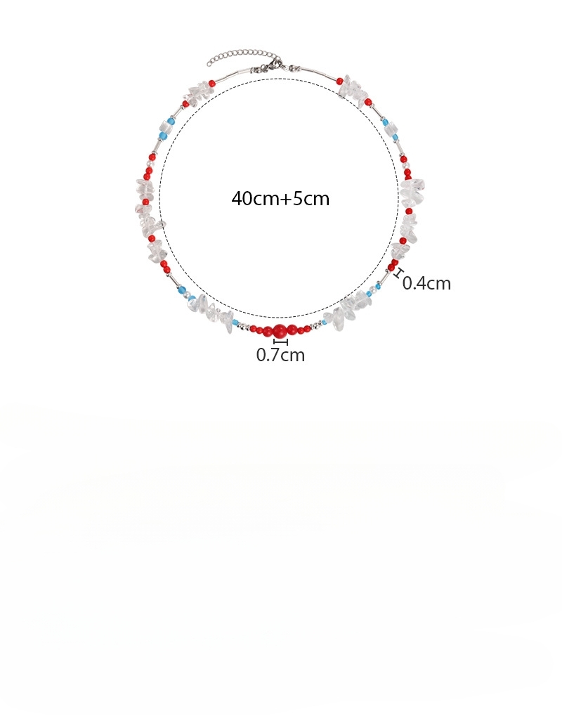 Етнічне Геометричне Намисто з Скляних Намистин