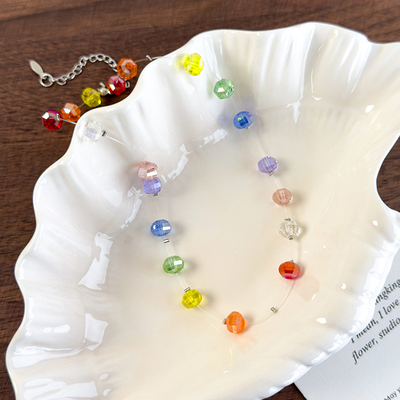 Кольорова Кришталева Намисто-чокер