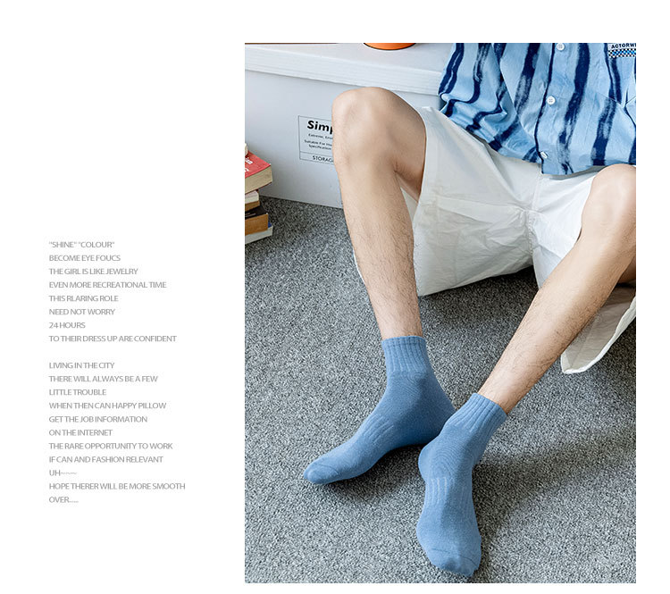 Meias Baixas de Algodão para Homens