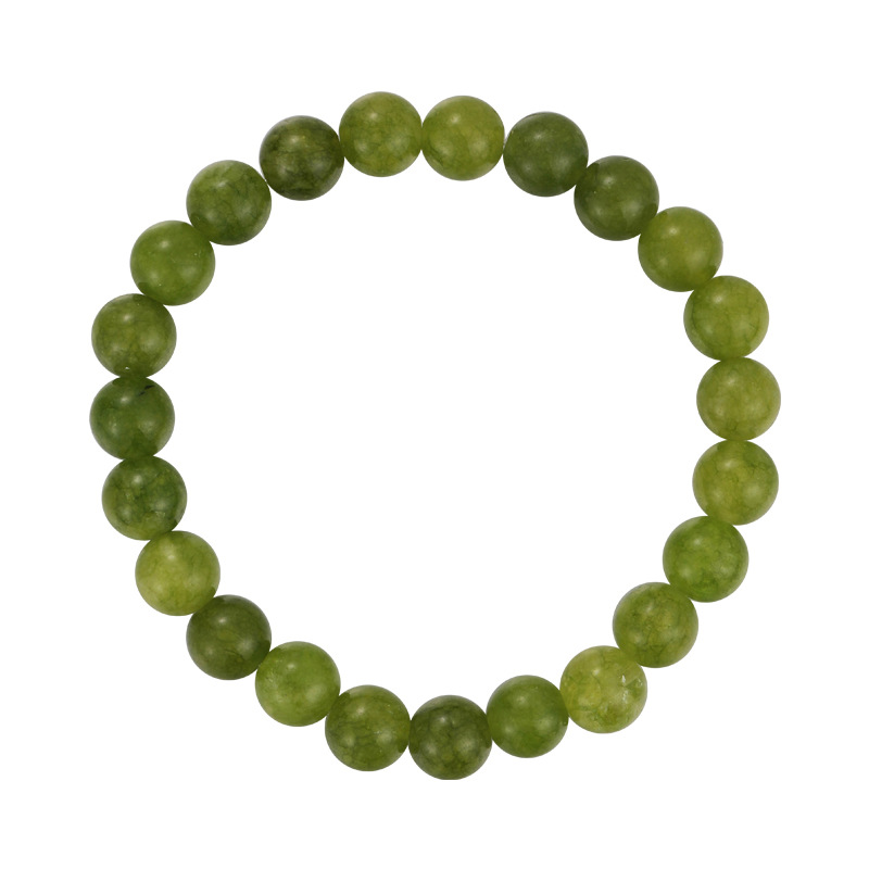 Bracelet Perlé en Pierre Colorée à Boucle Simple