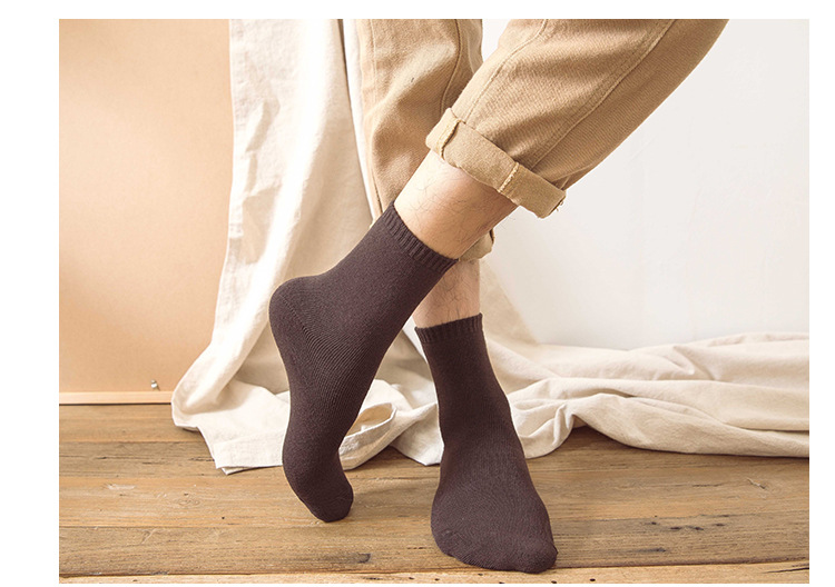 ถุงเท้าผู้ชาย Mid-Calf บุฟลีสเทอร์รี่