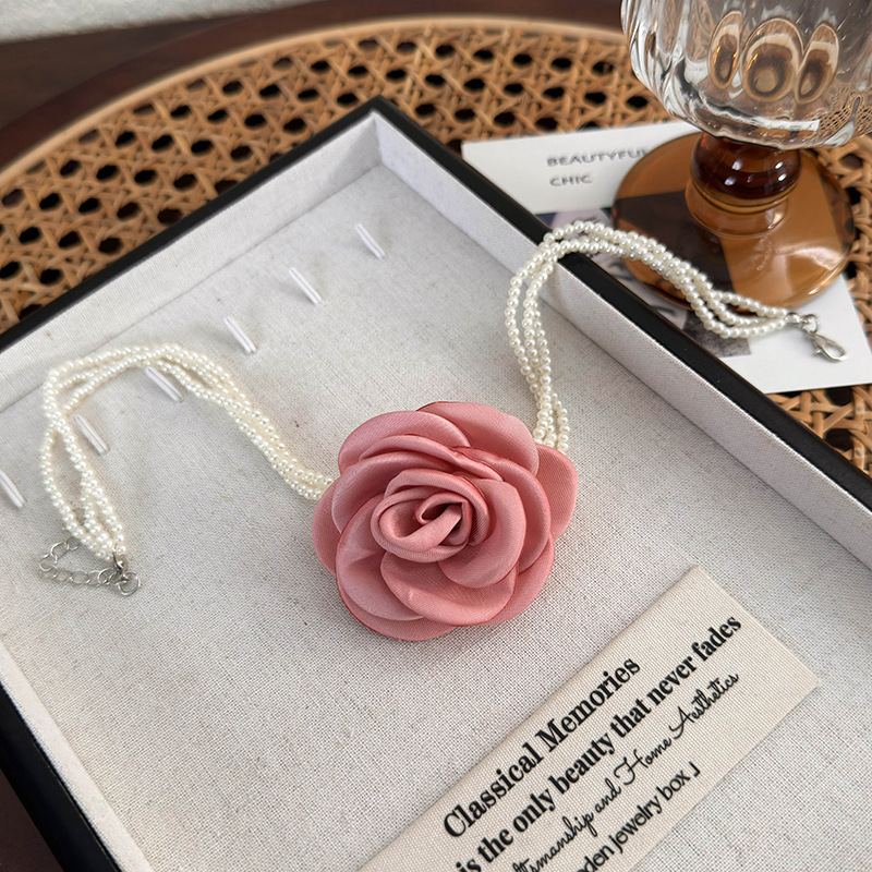 Multi-Layer Pearl Choker Necklace