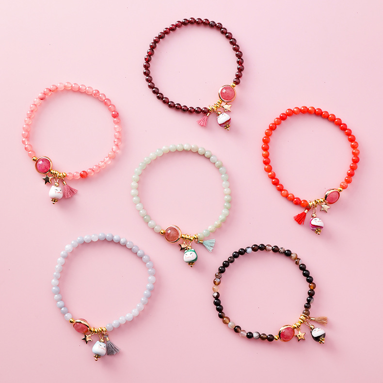 สร้อยข้อมือแมวเซรามิก