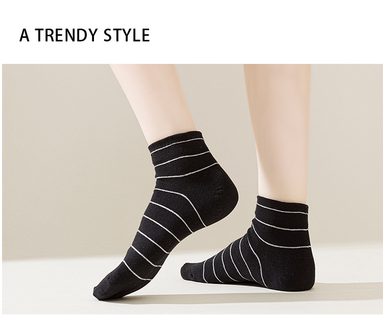 Женские Хлопковые Носки в Полоску