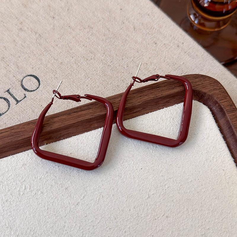 Геометрические серьги-кольца