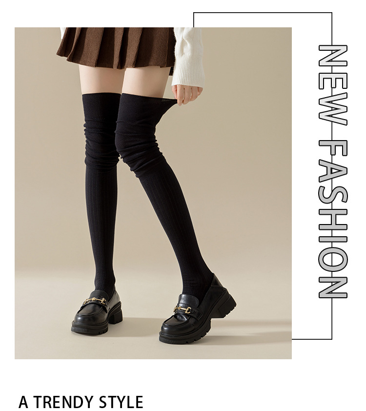 Meias Femininas Acima do Joelho Sem Costura