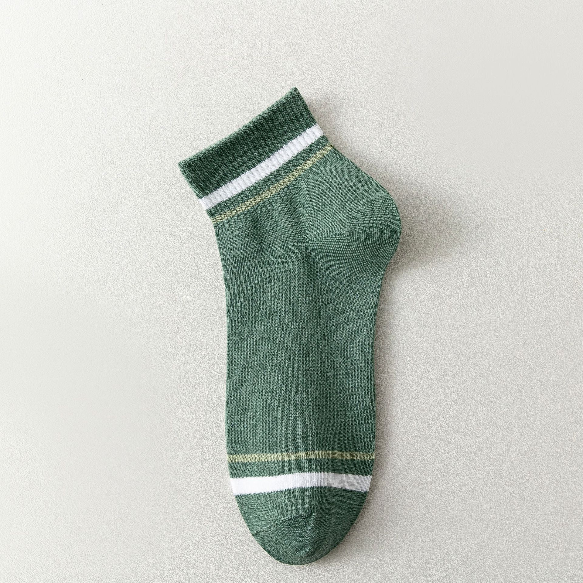 Чоловічі спортивні смугасті шкарпетки-невидимки з бавовни