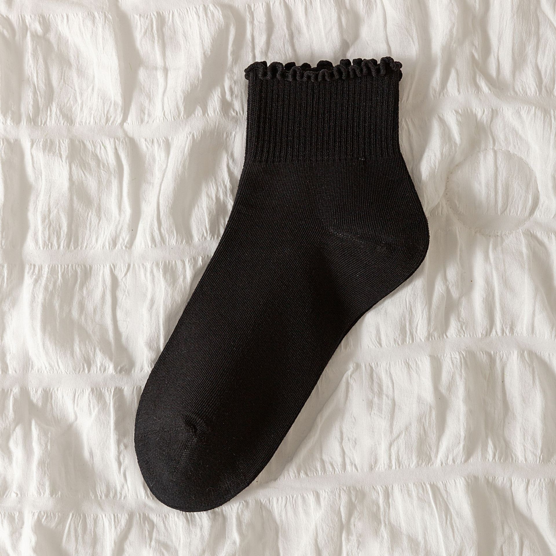 Bavlněné ponožky s vroubkovaným okrajem