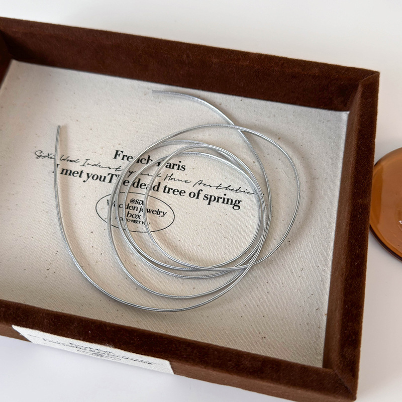 Läder Hårsnodd med Rosett