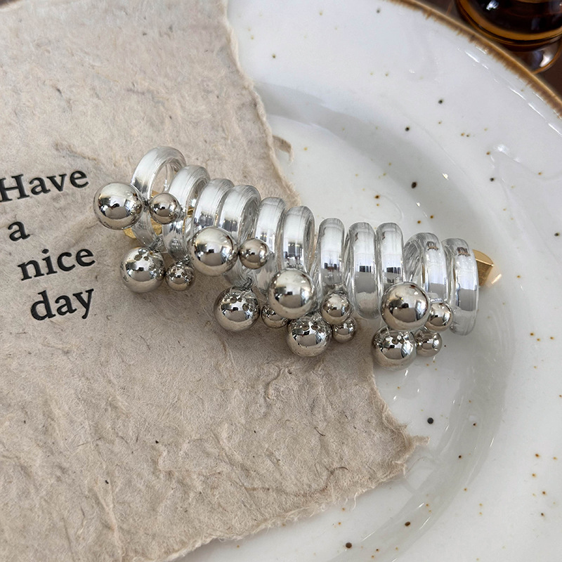 Élastiques à Cheveux Spiralés à Perles