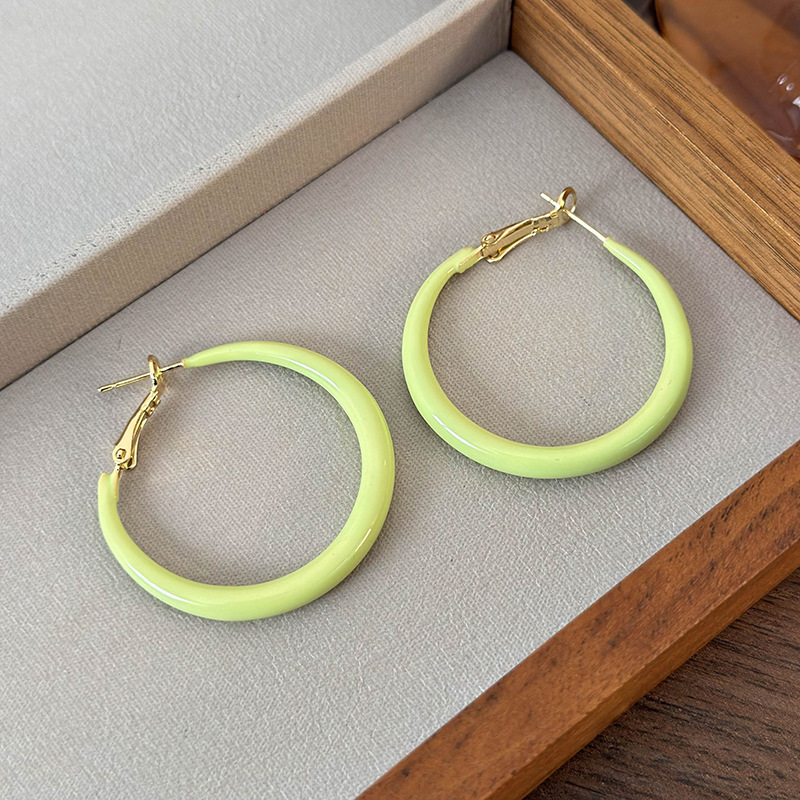컬러풀 후프 귀걸이
