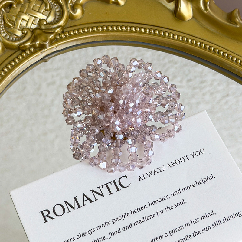 Adornos de Zapatos de Flor de Cristal