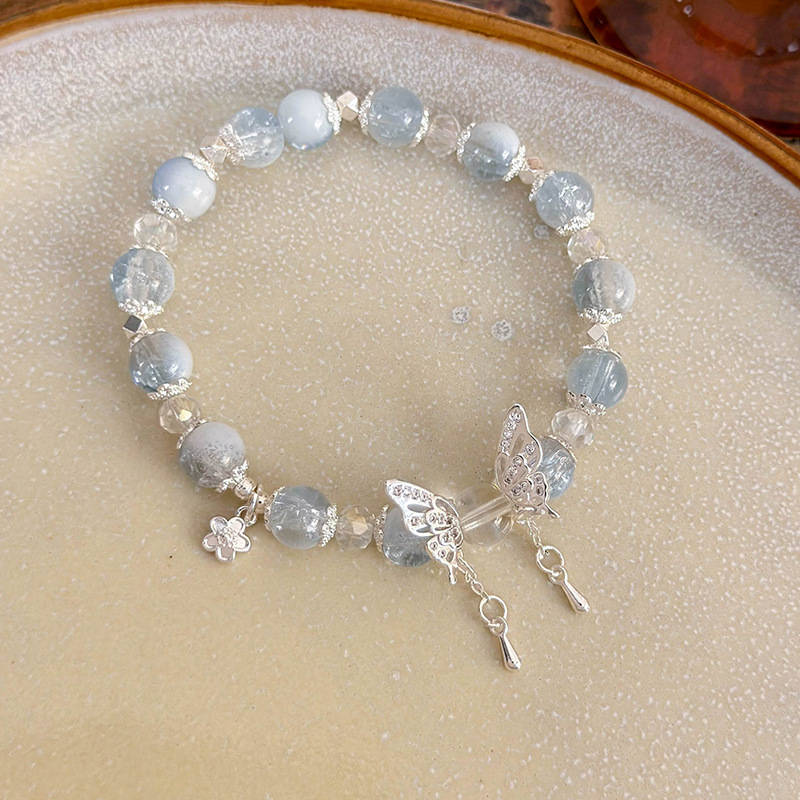 나비 크리스탈 팔찌