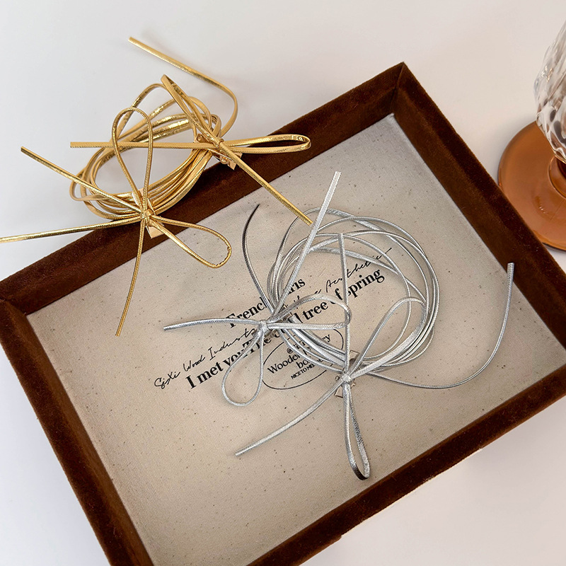 Läder Hårsnodd med Rosett