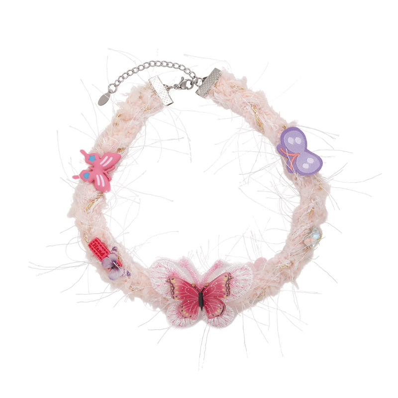 В'язаний Чокер з Метеликом