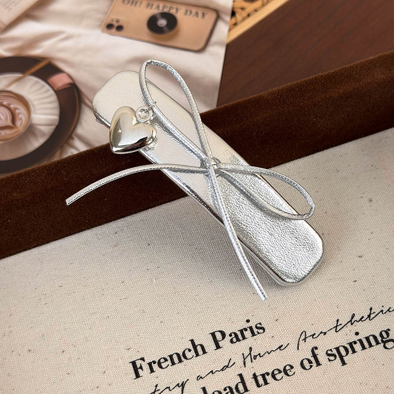 Pince à Cheveux Cœur Perle