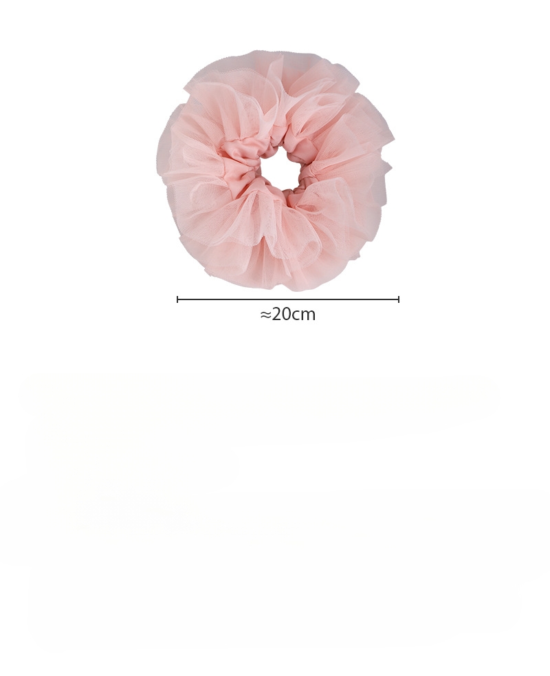 ピンク繊細レースプリンセスバレエスクランチー