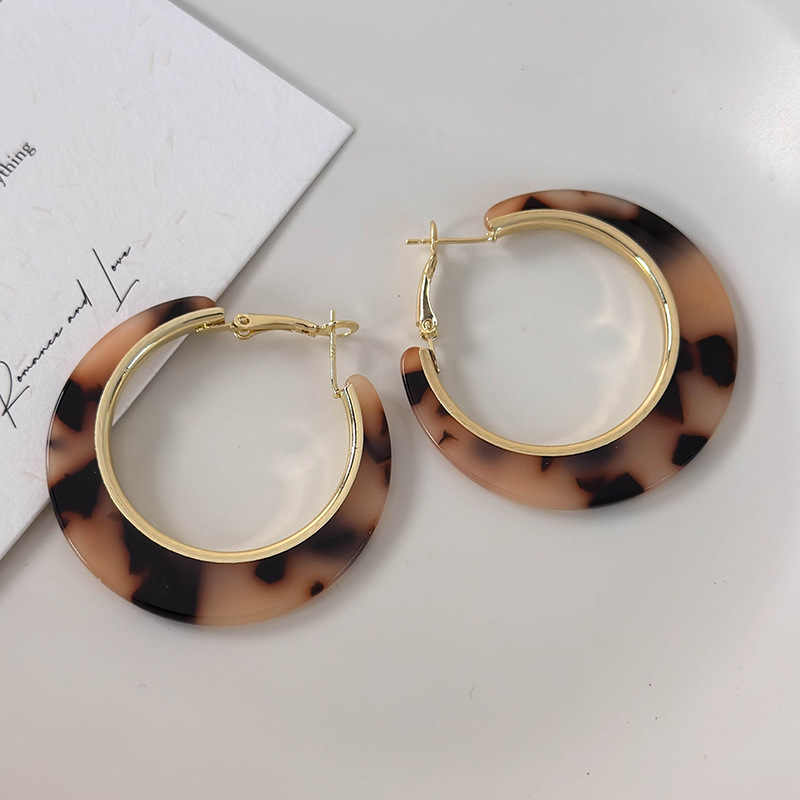 Σκουλαρίκια με Εκτύπωση Λεοπάρδαλης