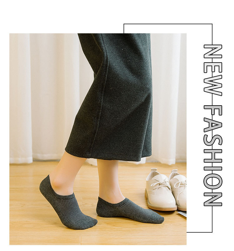 Женские Хлопковые Невзрачные Низкие Носки