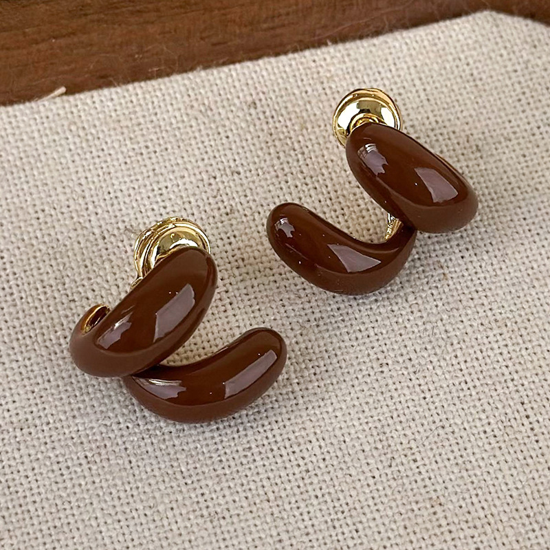 빈티지 미니멀리스트 기하학 드롭 귀걸이