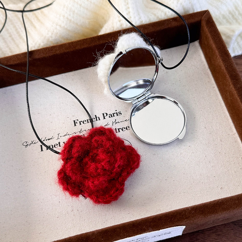 Πλεκτό Λουλούδι Κόσμημα Καθρέφτη