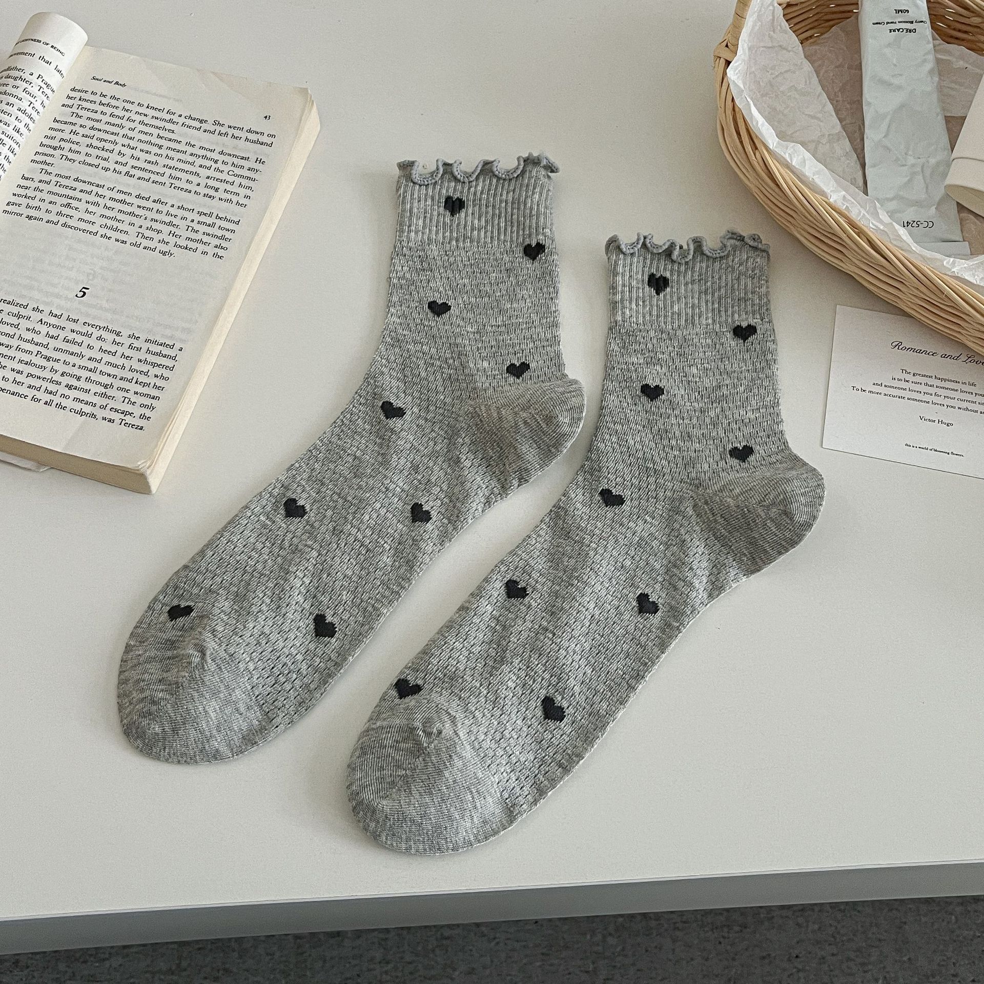 Meias de Renda Cano Médio para Mulher